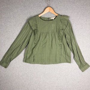 LOFT Olive Green Long Sleeve Top